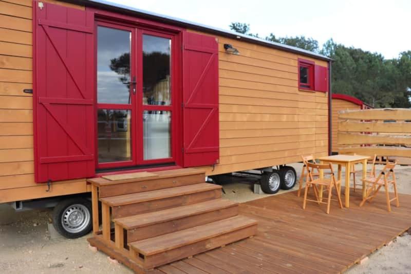 Roulottes Cocooning Au Coeur Des Landes Hotel Mees ภายนอก รูปภาพ