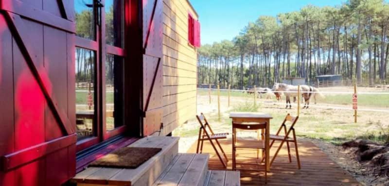 Roulottes Cocooning Au Coeur Des Landes Hotel Mees ภายนอก รูปภาพ